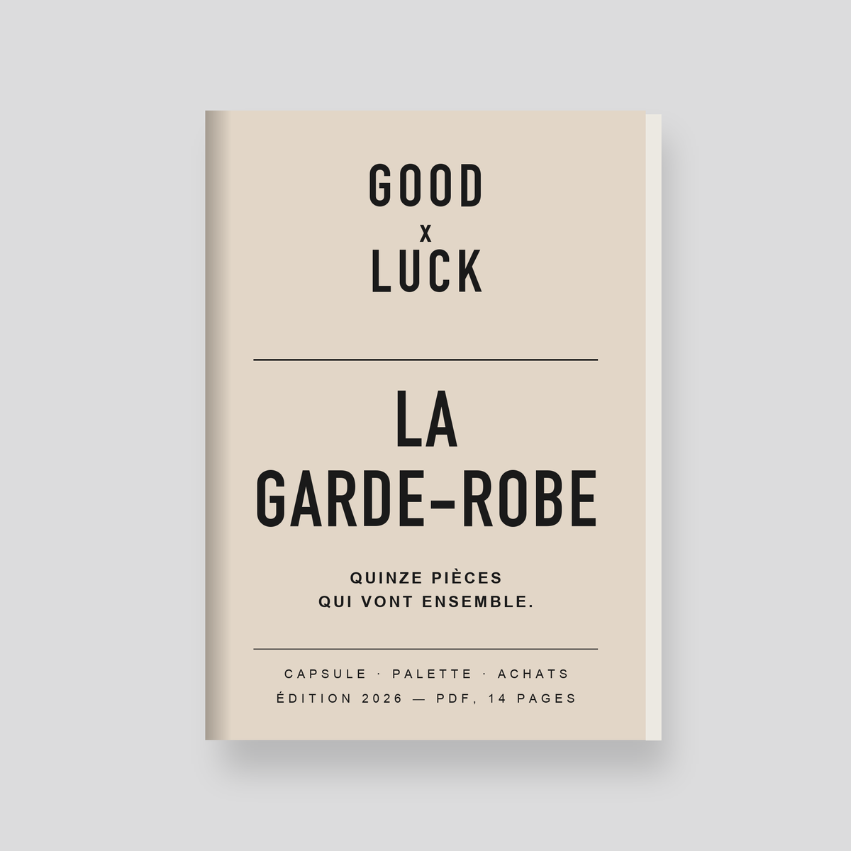 GOOD X LUCK — La garde-robe (e-book)