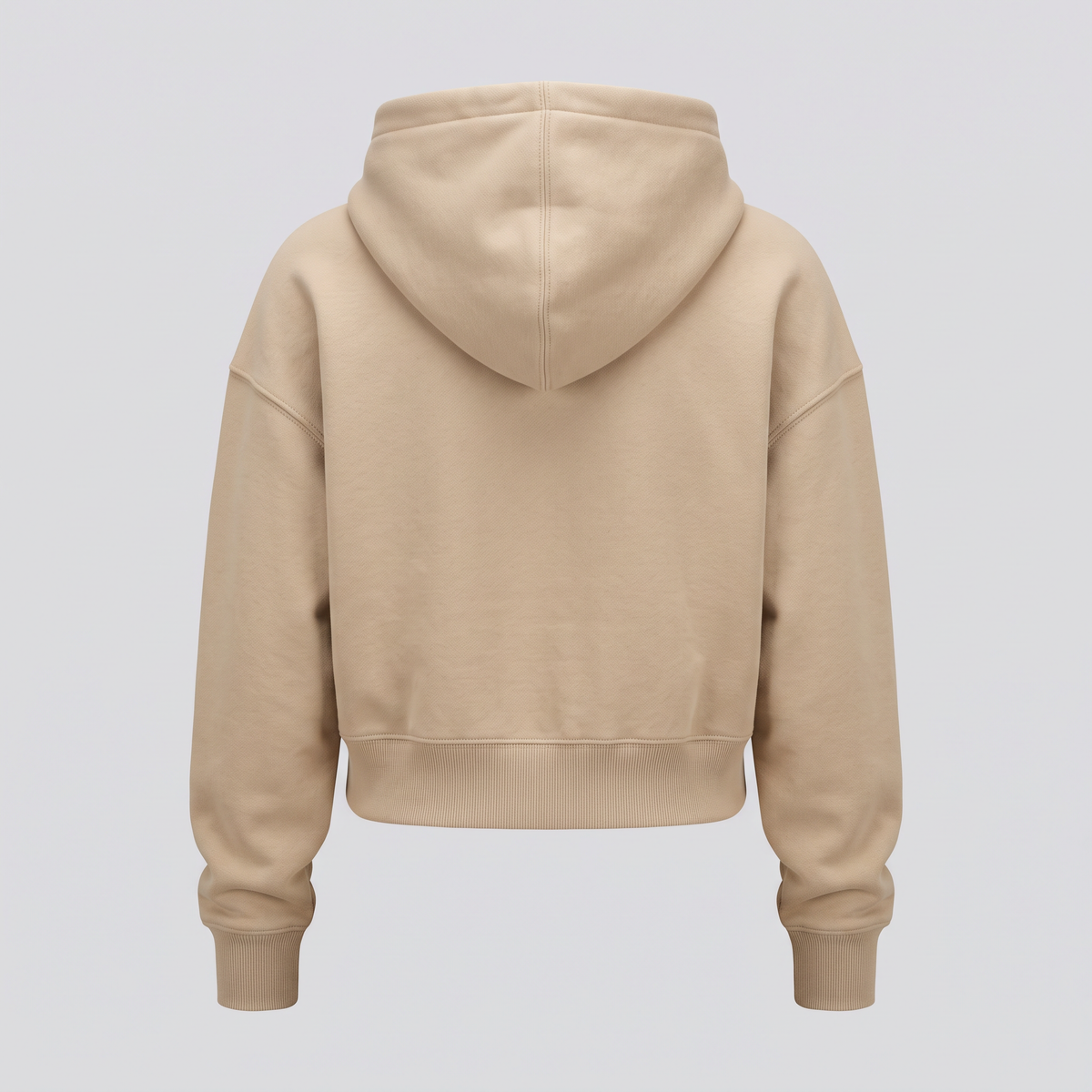 Hoodie court sable, vue de dos
