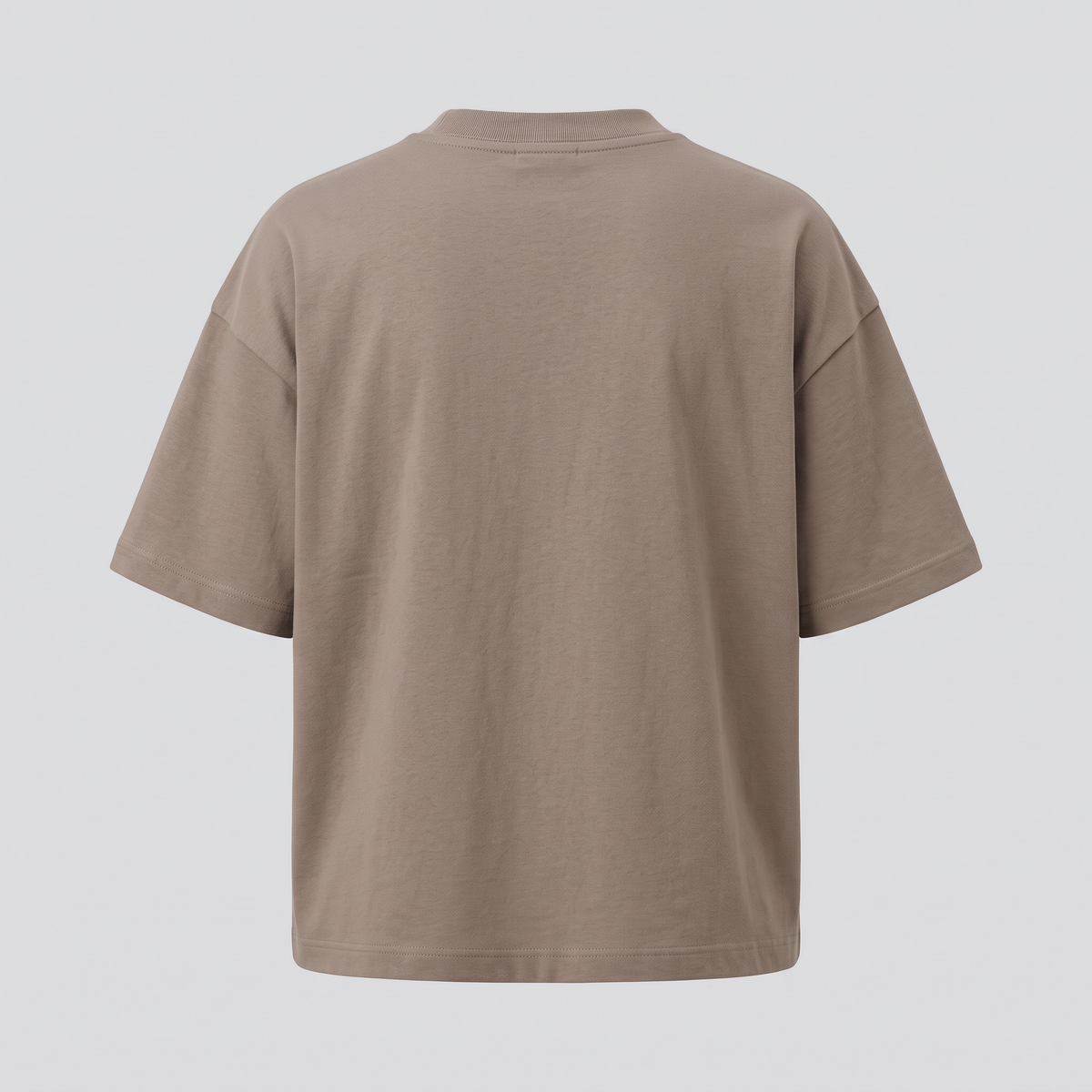 T-shirt taupe, vue de dos